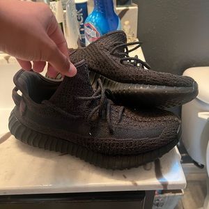 Yeezy 350 black reflective